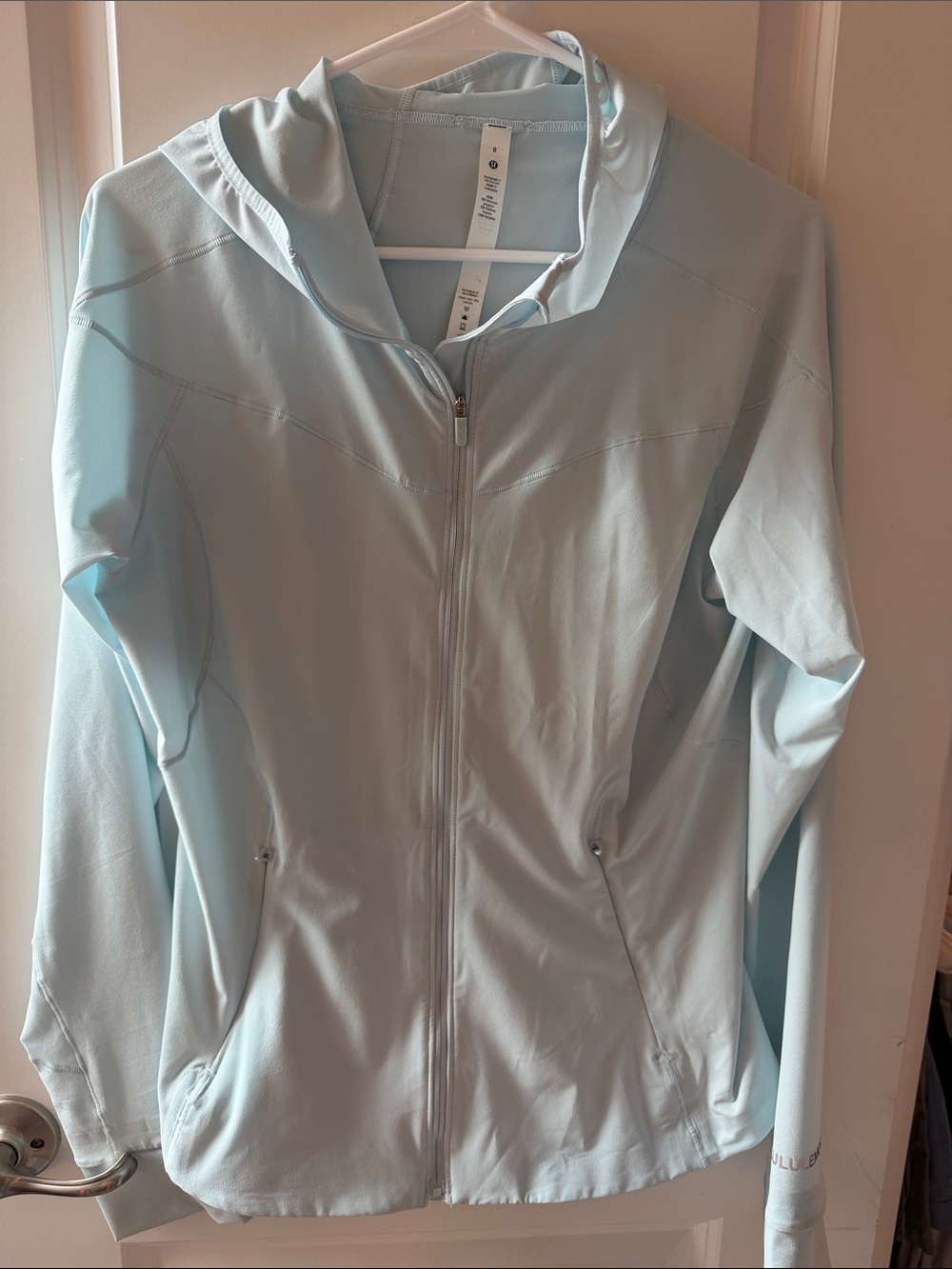 Lululemon Light Blue Hooded Zip-Front Women's Jacket